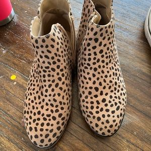 Girls Cheetah Print Bootie